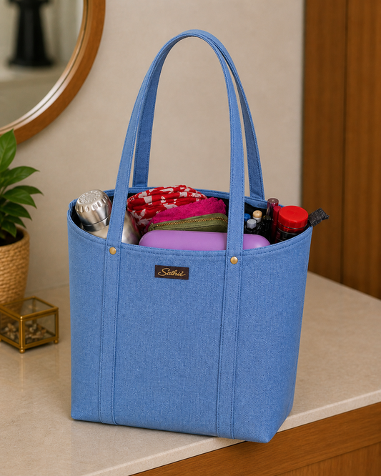 Everyday Multipurpose Tote Bag for Women | Spacious Lunch, Bottle & Essentials Carry Bag | College, Office & Mom-Friendly Tote
