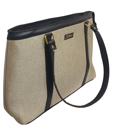 Sathié Jute Handbag for Women | 16 Inch Laptop Tote Bag | Eco-Friendly Office Bag