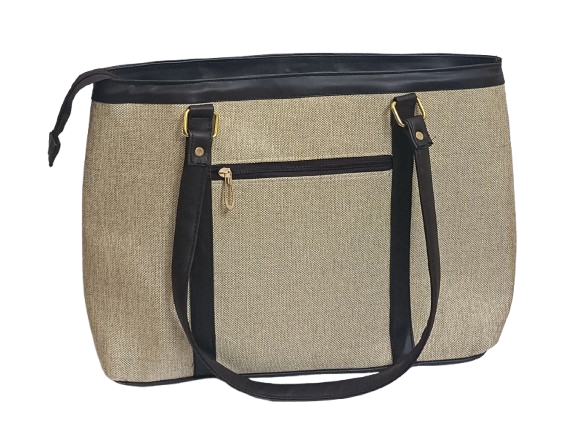 Sathié Jute Handbag for Women | 16 Inch Laptop Tote Bag | Eco-Friendly Office Bag